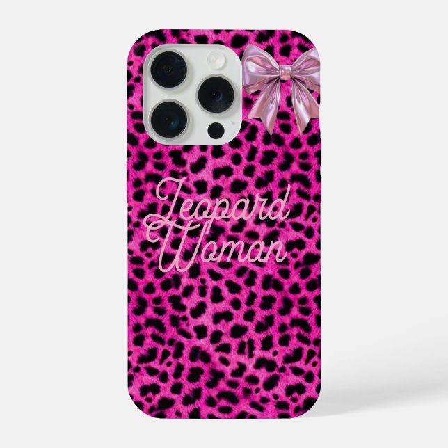 Funda Para iPhone Leopard Woman phone case  (Reverso )