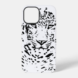 Funda Para iPhone 12 Pro Leopardo Blanco Negro