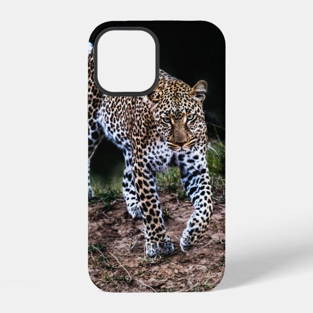 FUNDA PARA iPhone LEOPARDO CAMINANDO EN SELVA (Reverso )