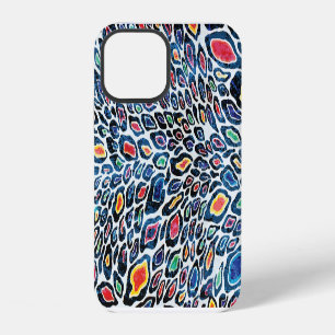 Funda Para iPhone 12 Leopardo Colorido: Impresión de Textura Vibrante