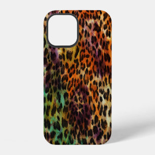 Funda Para iPhone 12 Leopardo Colorido: Textura Abstracta Vintage