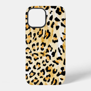 Funda Para iPhone 12 leopardo de color amarillo y blanco sin costuras d