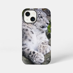 Funda Para iPhone 13 Mini Leopardo de las Nieves Relajado