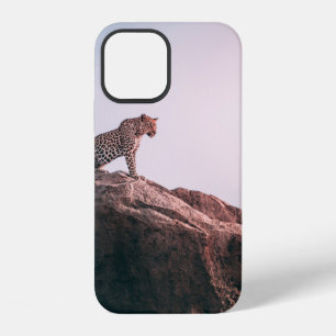 FUNDA PARA iPhone 12 LEOPARDO EN LA CIMA DE LA MONTAÑA