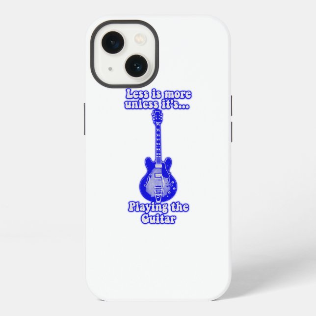 Funda Para iPhone Less is more unless it's playing the guitar (Reverso )