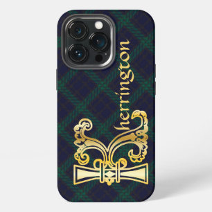 Funda Para iPhone 13 Pro Letra capital decorativa botánica medieval K