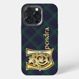 Funda Para iPhone 13 Pro Letra capital decorativa botánica medieval U