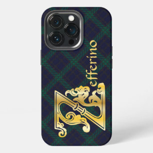 Funda Para iPhone 13 Pro Letra capital decorativa botánica medieval Z
