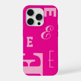 Letra personalizada, monograma color pop, rosa int
