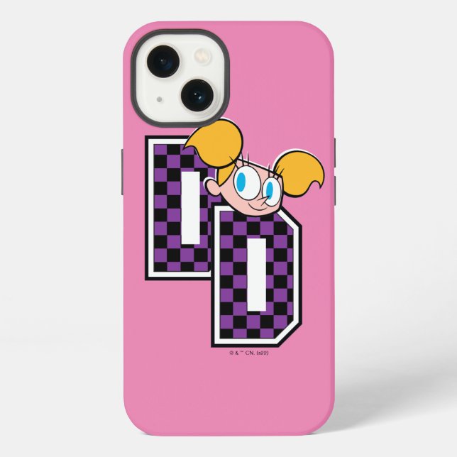 Funda Para iPhone Letras Atléticas Gráficas de Dee Dee (Reverso )