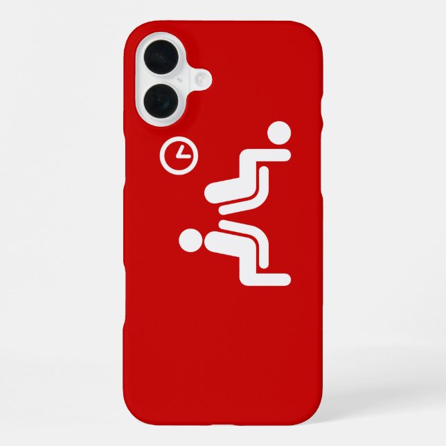 Funda Para iPhone Letrero de larga espera (Reverso )