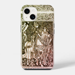 Funda Para iPhone 14 LEYENDAS MEDIEVALES Dama Y Floral Knight Horseback