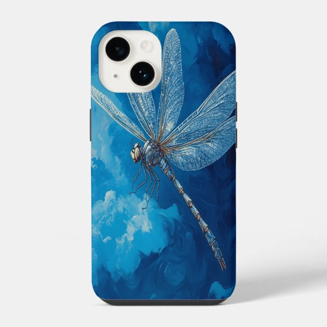 Funda Para iPhone 🦋 Libélula Celestial (Reverso )