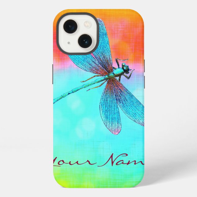 Funda Para iPhone Libélula de Verano Personalizada (Reverso )