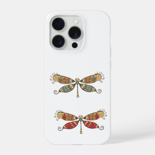 Funda Para iPhone Libélula Ornamental Monstruo (Reverso )