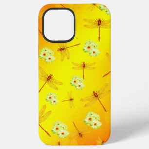 Funda Para iPhone 12 Pro Max Libélulas y margaritas,