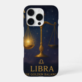 Funda Para iPhone 16 Pro Libra Zodiac Art – Golden Scales of Harmony
