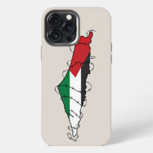 Funda Para iPhone 13 Pro Max Libre Palestina Mapa de alambre de púas Libertad P