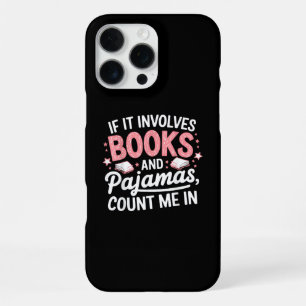 Funda Para iPhone 16 Pro Max Libro y pijama Humorístico amante de los libros Di