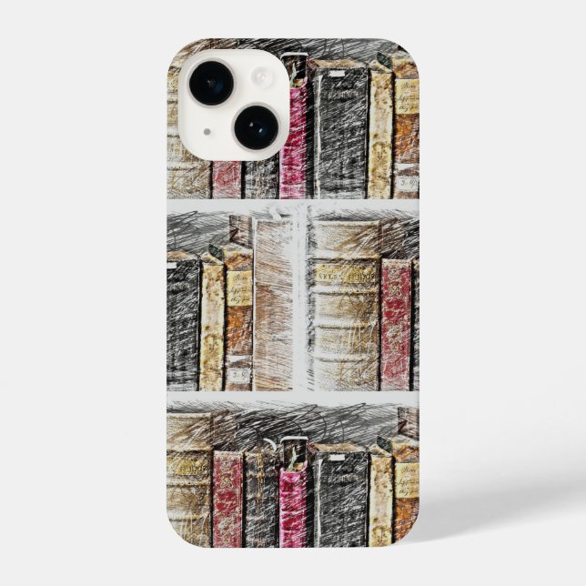 Funda Para iPhone Libros de biblioteca amor de lectura bibliotecaria (Reverso )