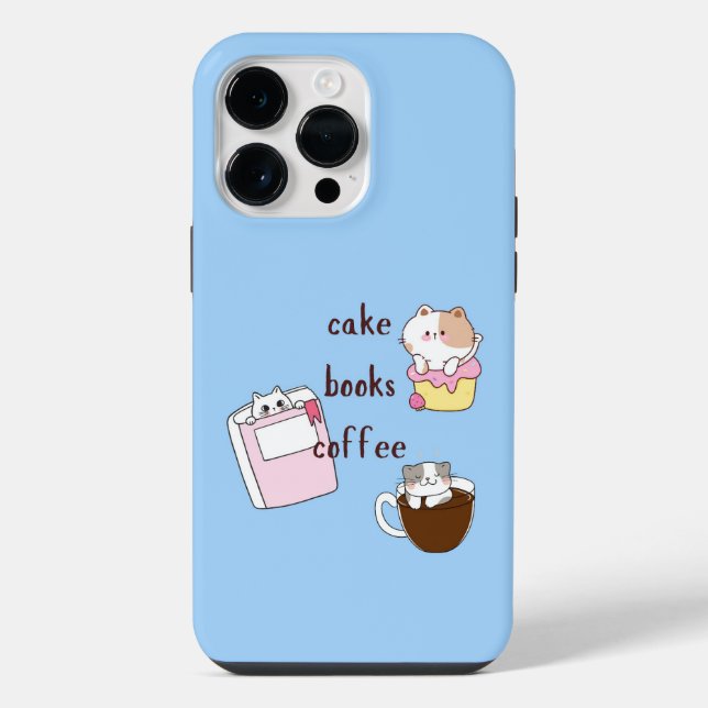 Funda Para iPhone Libros de Torta Café (Reverso )