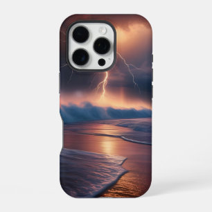 Funda Para iPhone 16 Pro Lightning Strike Beach Two