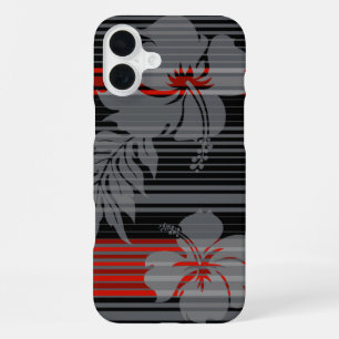 Funda Para iPhone 16 Plus Lihue Hibiscus Stripe Hawaiano