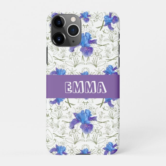 Funda Para iPhone Lilac flowers blooming garden (Reverso)