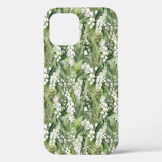 Funda Para iPhone 12 Lilios Blancos Verdes del Valle Flores Arte