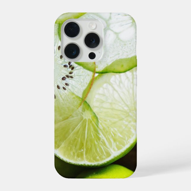 Funda Para iPhone Limes, Kiwis y pepinos (Reverso )