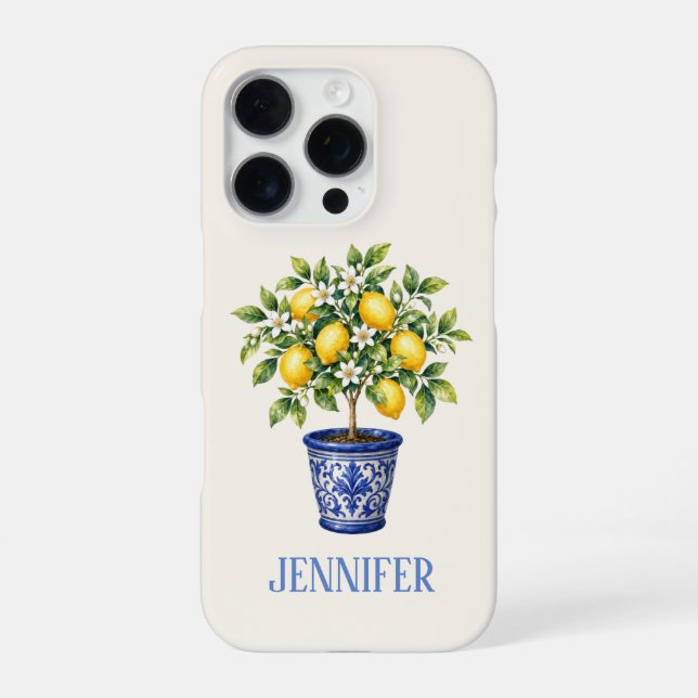 Funda Para iPhone Limón Mediterráneo (Reverso)