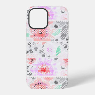 Funda Para iPhone 12 Pro Lindo azteca floral pastel colorido