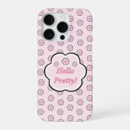 Funda Para iPhone 16 Pro Lindo gato rosa pata hola preciosa