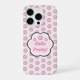 Funda Para iPhone 16 Pro Lindo gato rosa pata hola preciosa