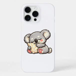 Funda Para iPhone 16 Pro Max Lindo Koala Durmiendo con Almohada