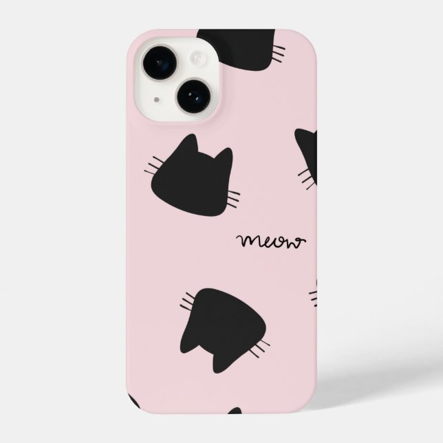 Funda Para iPhone lindo patrón de gatitos (Reverso )