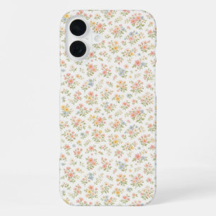 Funda Para iPhone 16 Plus Lindo patrón floral sin costuras pequeño y delicad