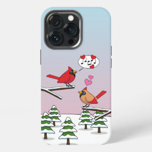 Funda Para iPhone 13 Pro Lindos Cardenales Rojos del Norte Aman el Paisaje