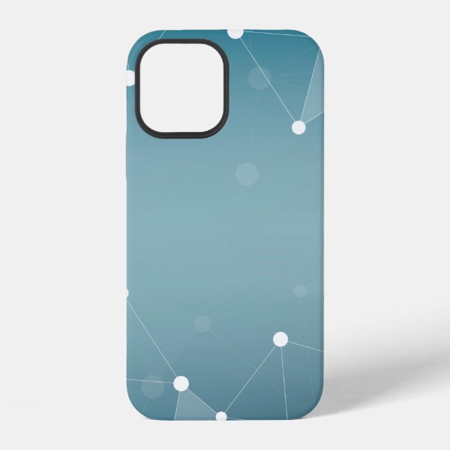 Funda Para iPhone Línea abstracta de fondo (Reverso )