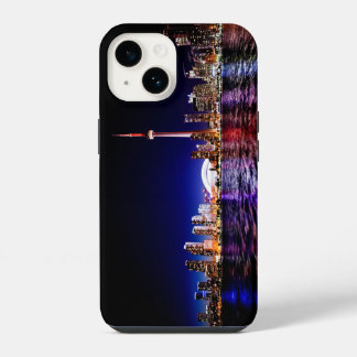 Funda Para iPhone 14 Línea aérea de Toronto después del atardecer
