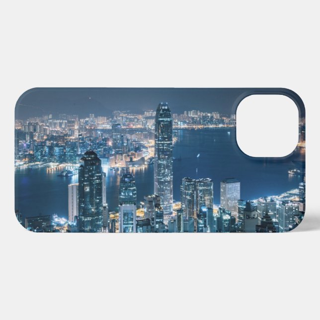 Funda Para iPhone Línea costera | Isla de Hong Kong, Asia (Reverso Horizontal)