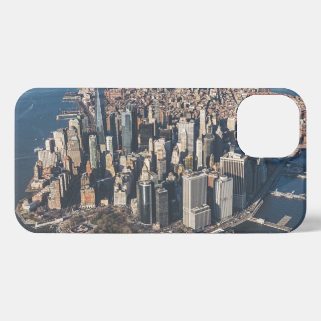 Funda Para iPhone Línea costera | Manhattan, Nueva York (Reverso Horizontal)