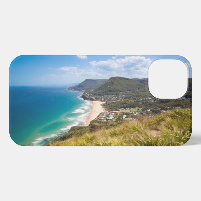 Funda Para iPhone Línea costera | Nueva Gales del Sur, Australia (Reverso Horizontal)