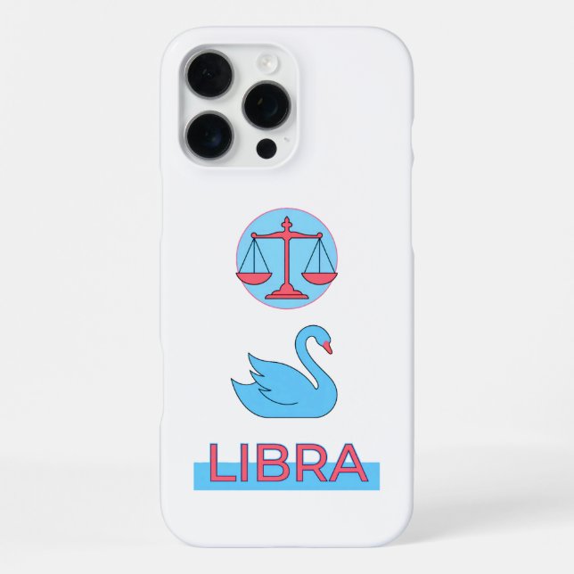 Funda Para iPhone Línea de Arte Cósmico Cisne Celestial (Reverso )
