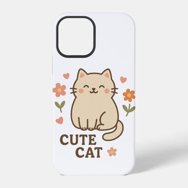 Funda Para iPhone Línea de costa en flor (Reverso )