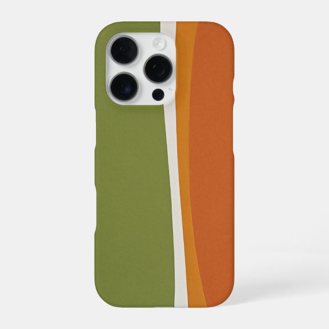 Funda Para iPhone linea media terracotta (Reverso)