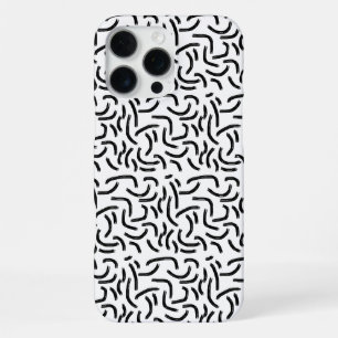 Funda Para iPhone 16 Pro Max Líneas abstractas en blanco y negro