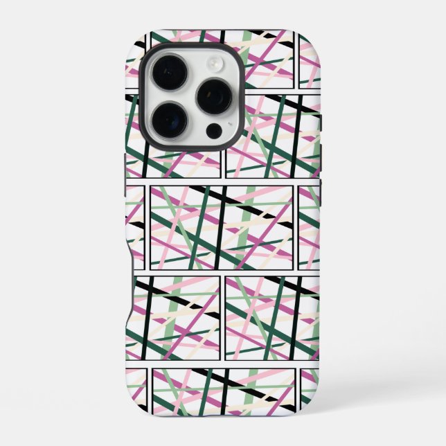 Funda Para iPhone Líneas de primavera  (Reverso )