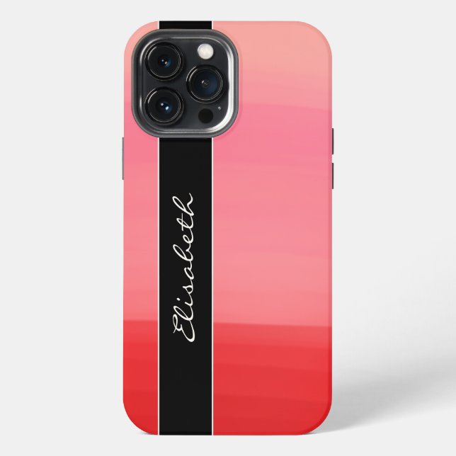 Funda Para iPhone Líneas rojas (Reverso )