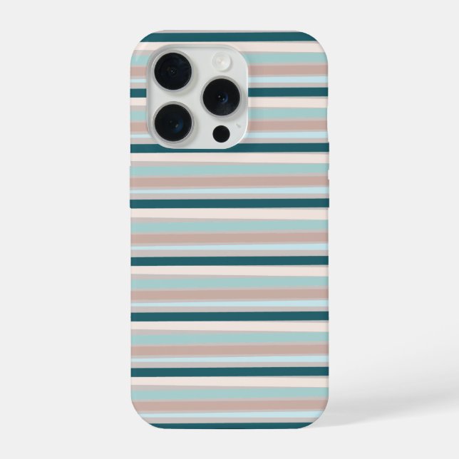 Funda Para iPhone Líneas simples neutrales (Reverso )